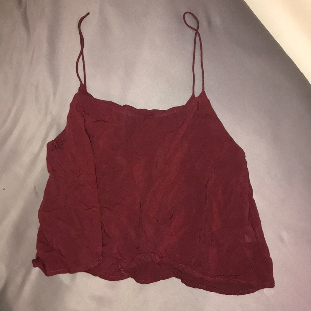 Purple crop top